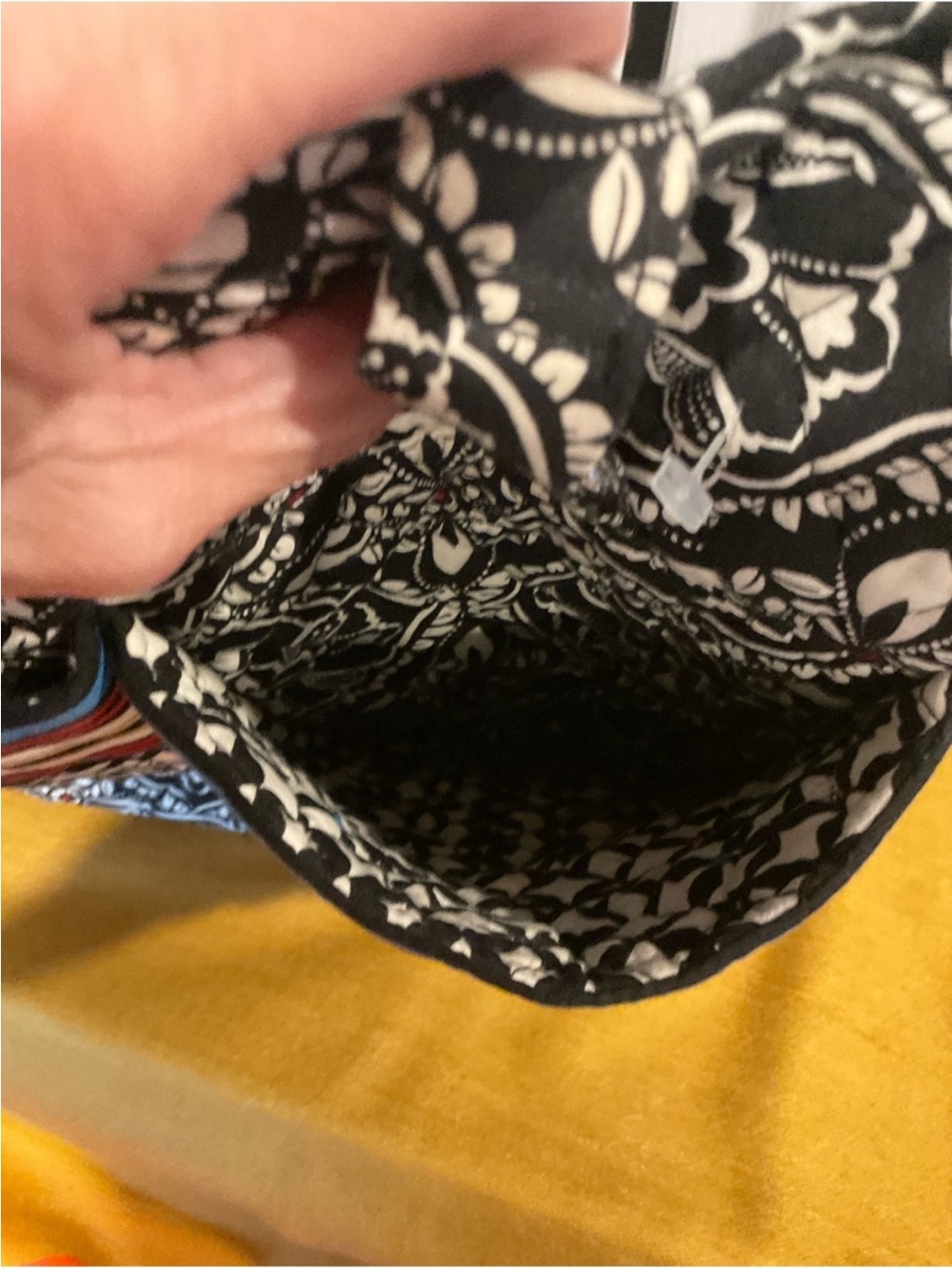 Barcelona (Black and White) Vera Bradley Tote Bag - Picture 8 of 9